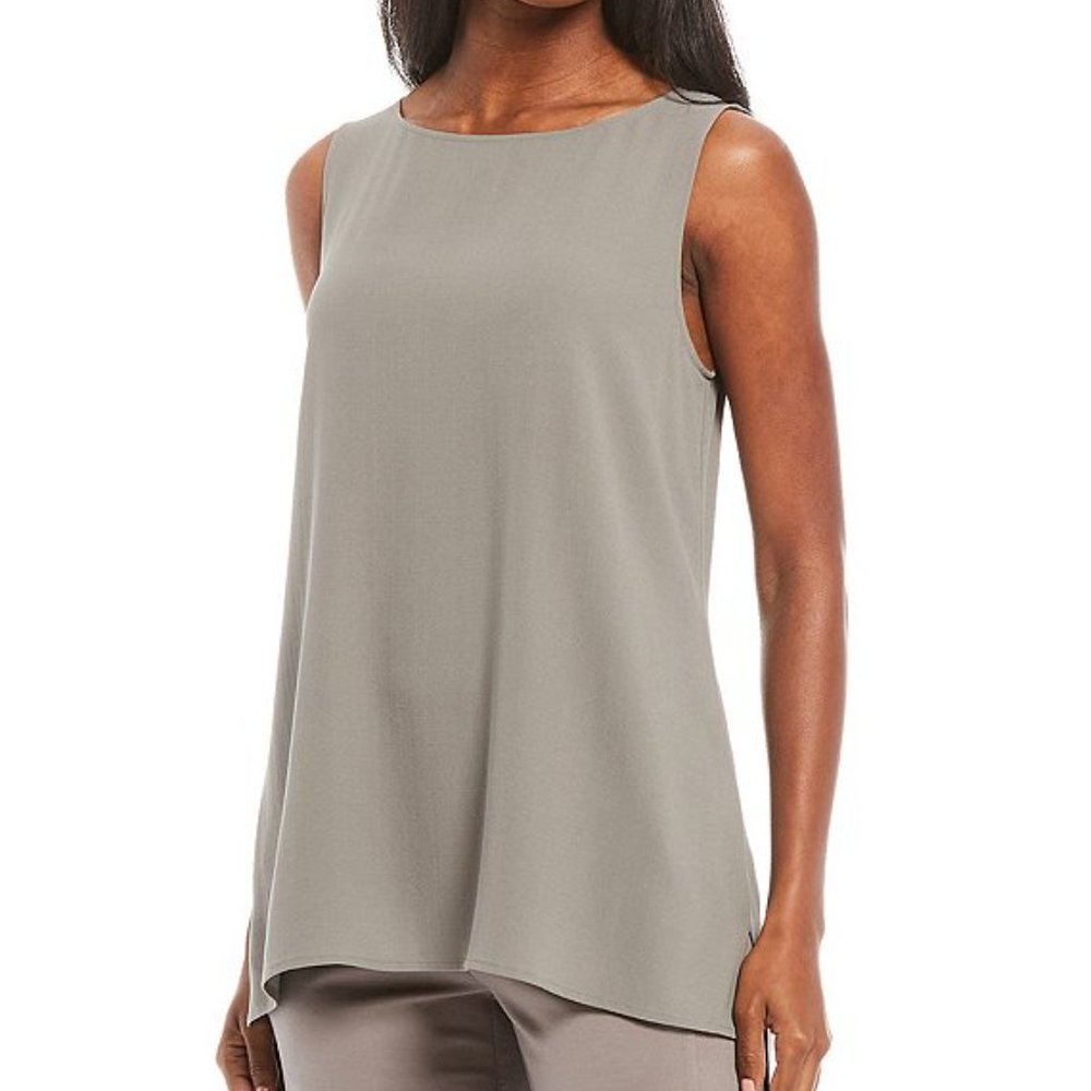 Eileen Fisher Oversized Shell Tank- SILK